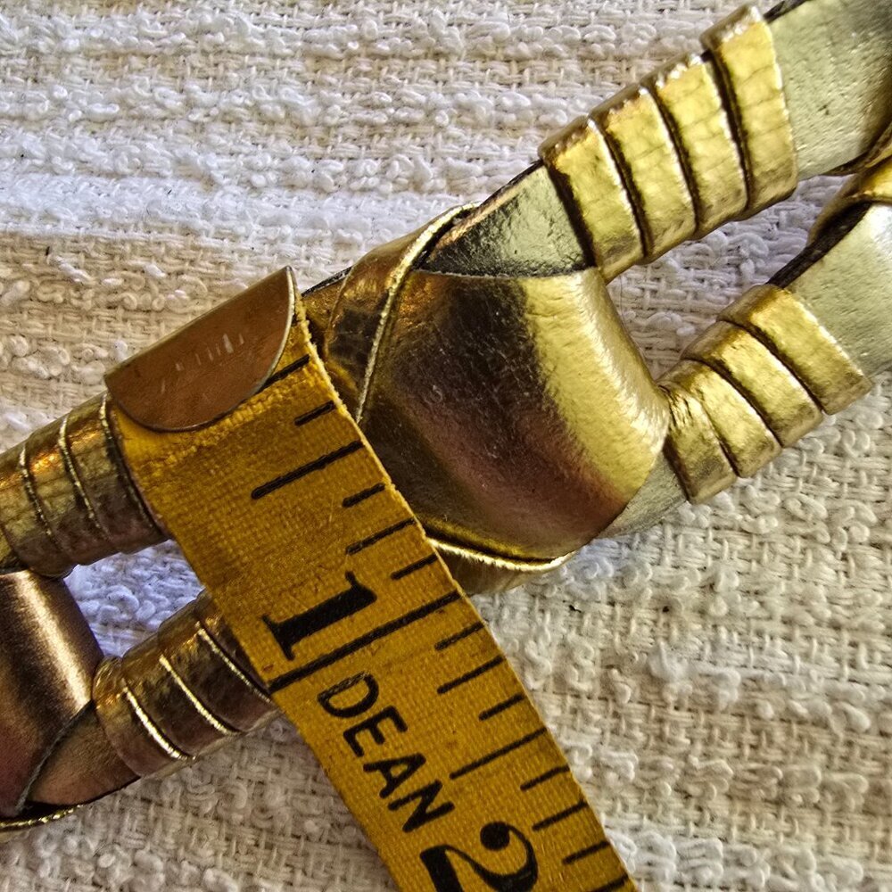 Vintage Mixed Metallics Leather Link Belt​​ - Picture 6 of 6